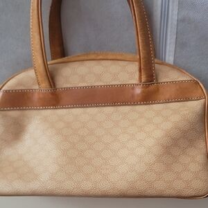 Celine Elegant Tan Leather Handbag